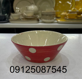 کاسه سوپخوری دوریکا طرح قرمز خالدار