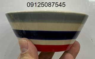 کاسه سوپخوری دوریکا طرح قرمز طوسی سورمه ای