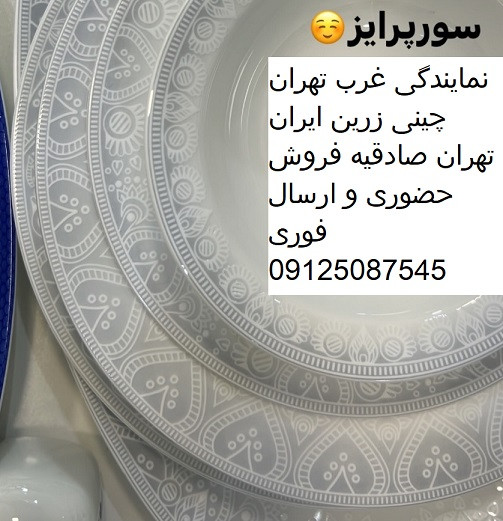 سرویس غذاخوری ادلین توسی 6 نفره 28 پارچه چینی زرین سری ایتالیا اف