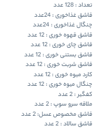 سرویس قاشق و چنگال ناب استیل طرح پالرمو دم طلا