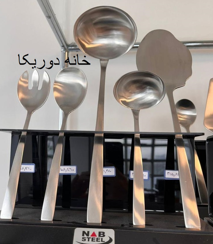 سرویس قاشق و چنگال ناب استیل طرح فلورانس استیل ساتین