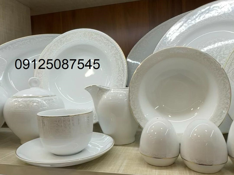 سرویس کامل غذاخوری و چایخوری 12 نفره سیلوان 102 پارچه چینی زرین مدل ایتالیااف جدید