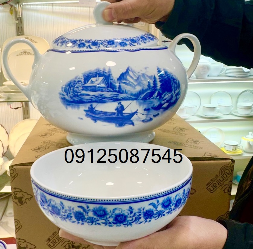 سرویس 8 پارچه سوپخوری چینی زرین مدل ایتالیااف سن پترزبورگ