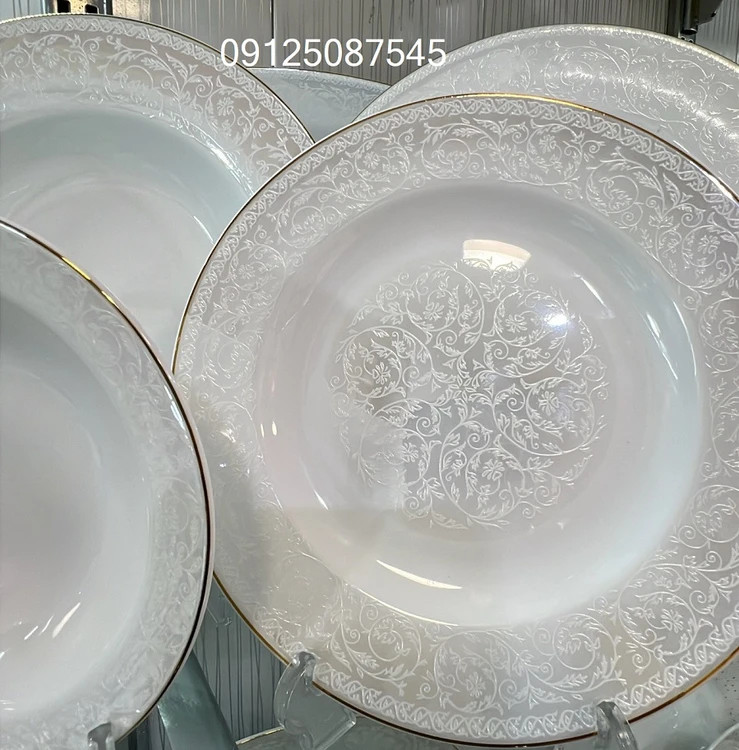 سرویس کامل غذاخوری و چایخوری 12 نفره سیلوان 102 پارچه چینی زرین مدل ایتالیااف جدید