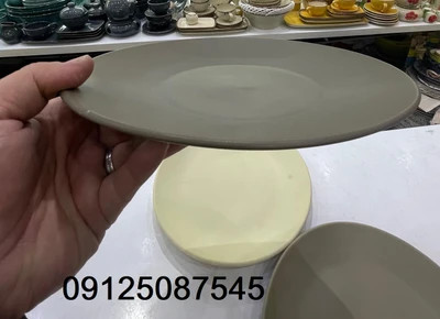 بشقاب تخت غذاخوری دوریکا طرح مات پاستلی