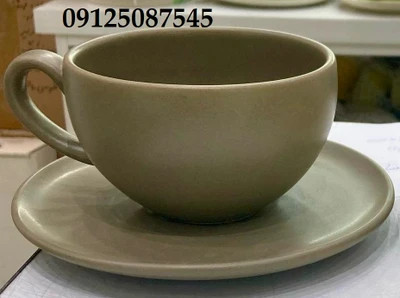 فنجان نعلبکی لته دوریکا طرح مات پاستلی