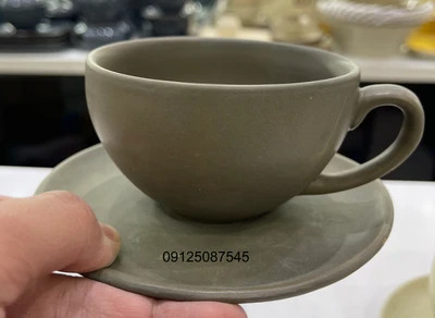 فنجان نعلبکی چایخوری دوریکا طرح مات پاستلی