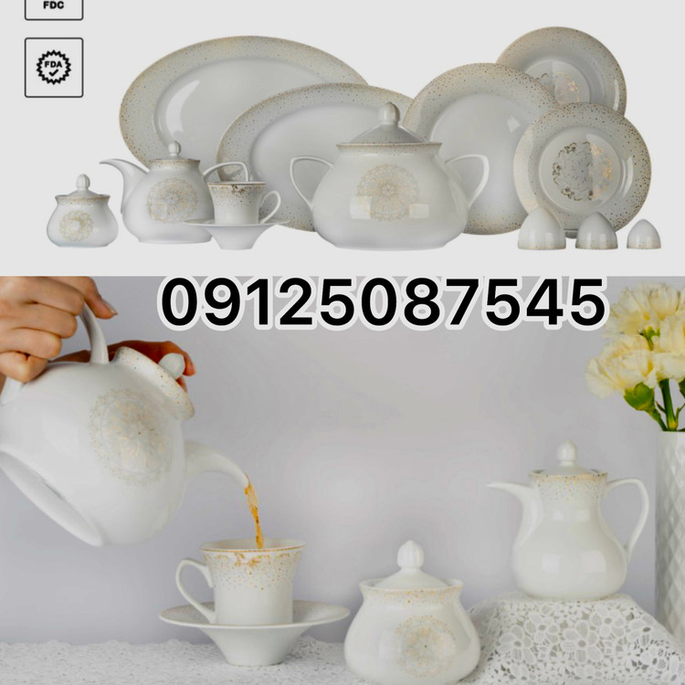 سرویس 108 پارچه گلدن گلکسی چینی زرین پیکره شهرزاد