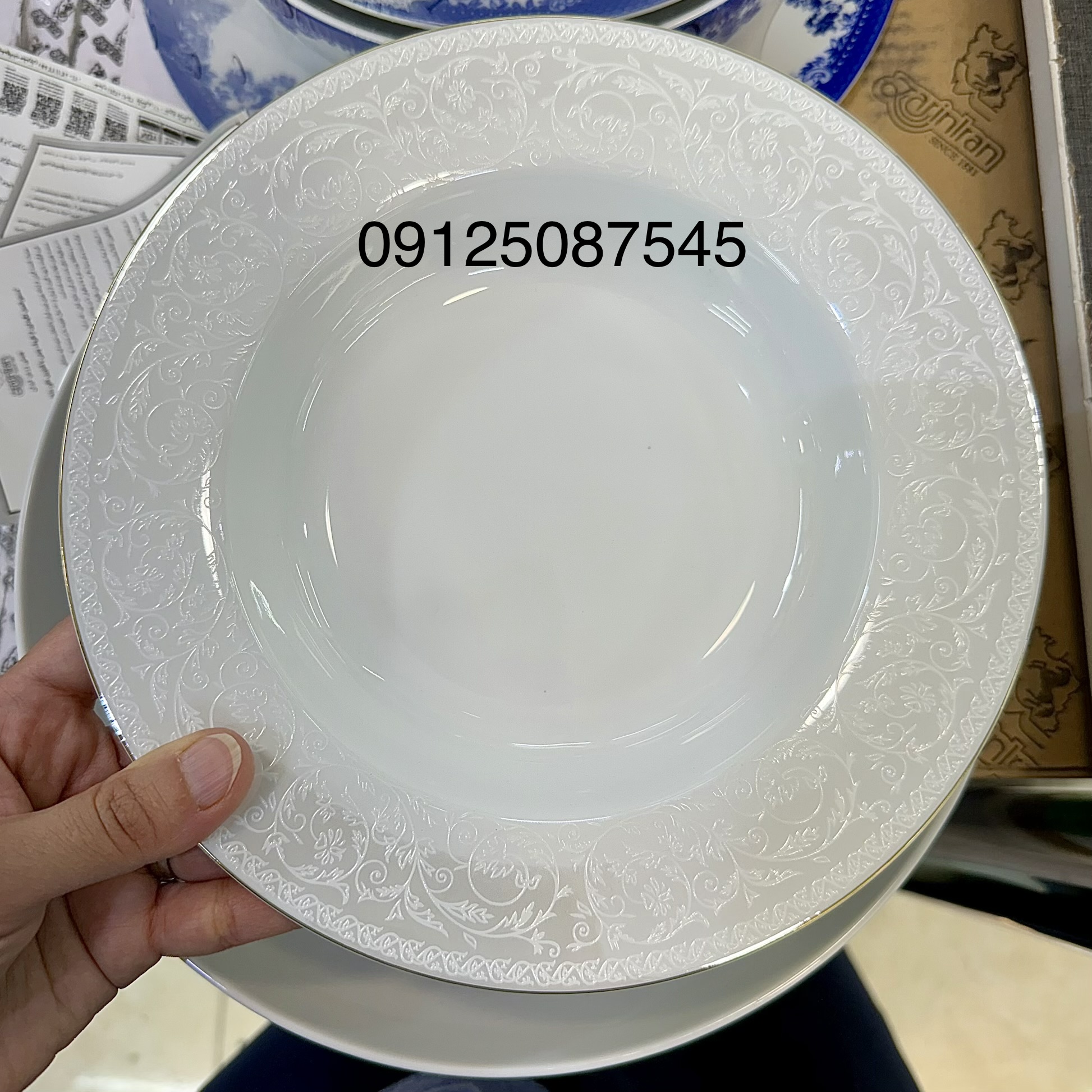 بشقاب گود خورشتخوری سیلوان طرح جدید چینی زرین ایران پیکره ایتالیا اف بسته ۶عددی