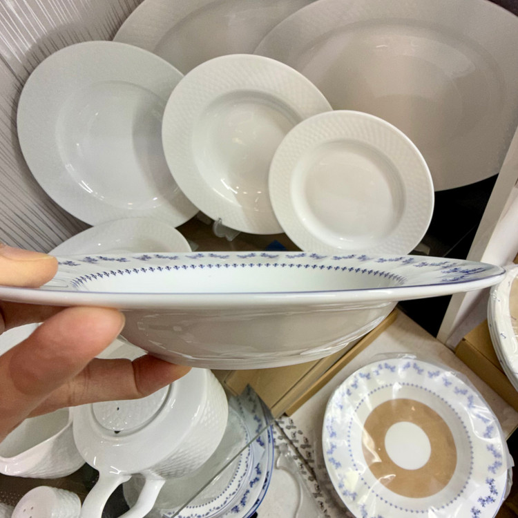 بشقاب گود خورشتخوری فرانسیس سورمه ای چینی زرین بسته ۵عددی