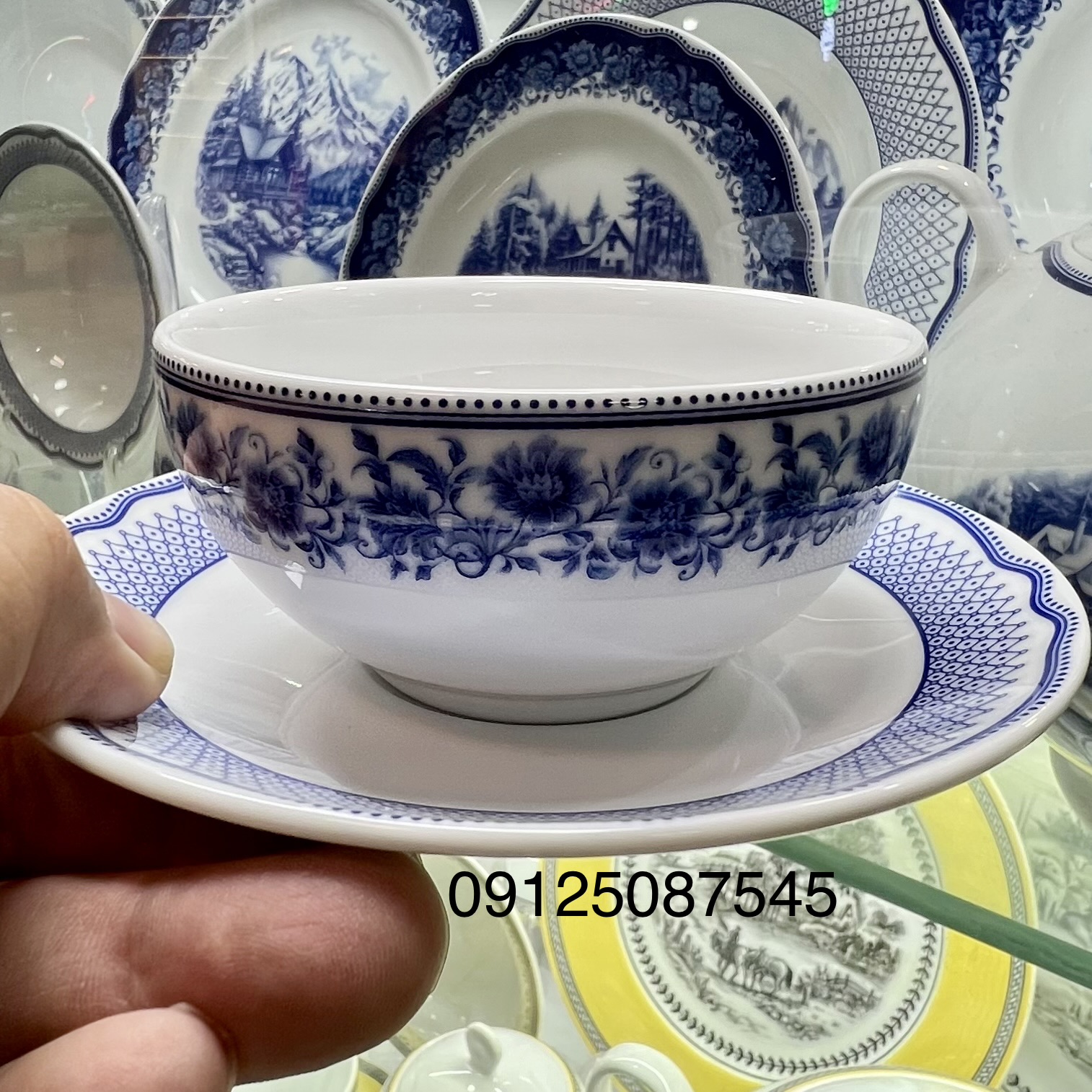 سرویس پیاله زیرپیاله چینی زرین سری ایتالیا اف مدل جدید سن پترزبورگ 1۲پارچه