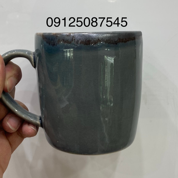 ماگ سرامیکی لیوان بزرگ برند دوریکا طرح بانددار
