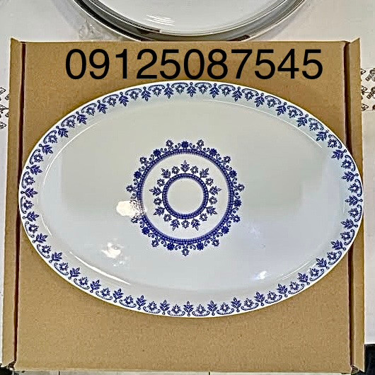 دیس بیضی چینی زرین ایران مدل شهرزاد بخارا یکعدد