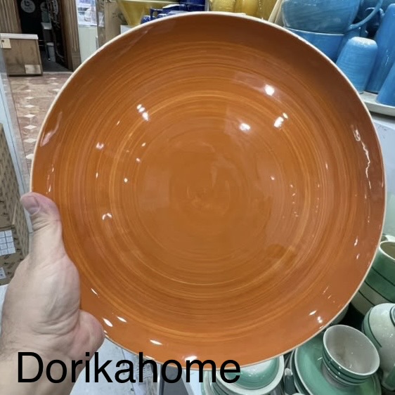 دیس گرد رنگی دوریکا طرح تکرنگ